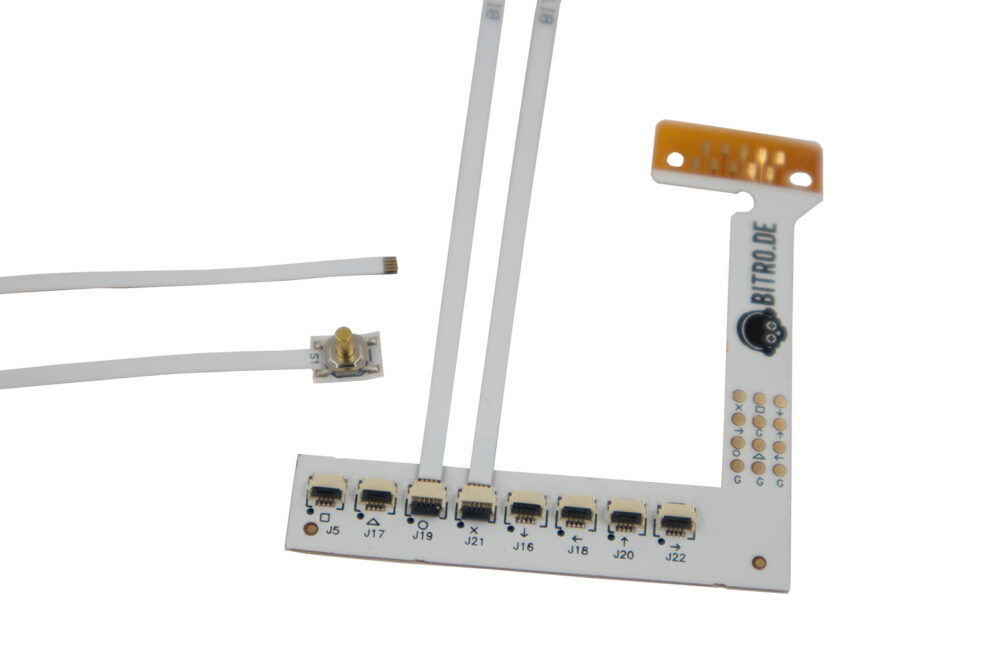 ps5 remapper v2 connector taster eingesteckt switches placed replaceable taster austauschbar metalltaster