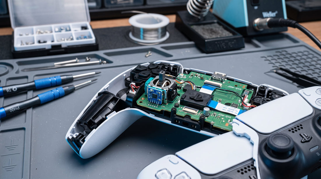 PS5 DualSense Umbau mit Hall Effect Joystick und Werkzeug