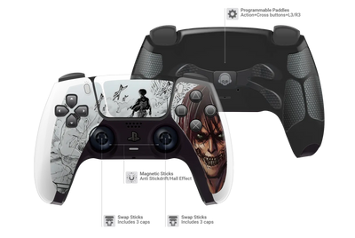 Custom PS5 Controller AOT Titan Design
