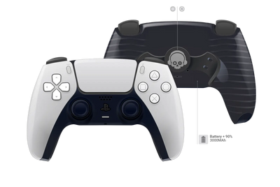 Custom PS5 Controller Original Weiß mit Paddles & Akku-Upgrade