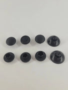 Acht schwarze Swap Sticks Aufsätze und Basen für PS5 und PS4 Controller