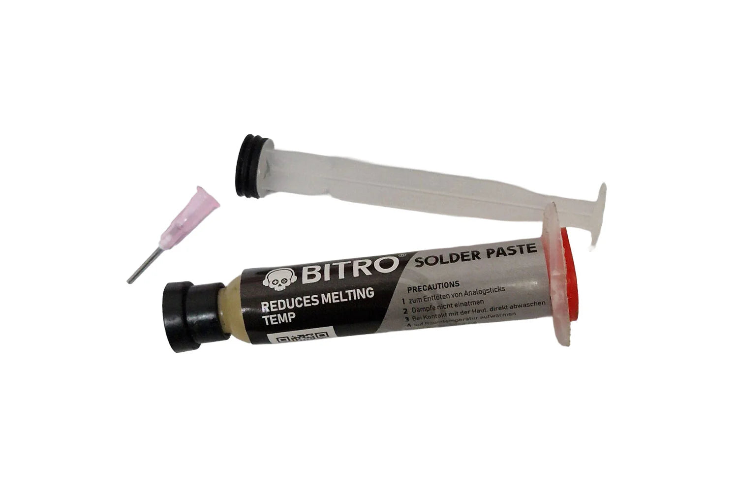 BITRO Lötpaste in Spritze mit Dosierspitze für Controller Reparatur