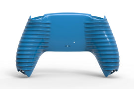 Blaues PS5 Grip Gehäuse mit ergonomischen Griffmulden