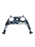 Blaues PS5 Mittelstück mit Camouflage Muster und Aussparungen für Analog Sticks