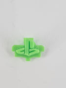 Grüne PS5 Home Taste mit PlayStation Logo und Befestigungsstift