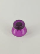 Lila transparenter PS5 Analogstick mit strukturiertem Grip-Ring und Perlmutt-Basis