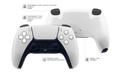 Modifizierter weißer PS5 Controller mit Smarttrigger und Upgrade Akku