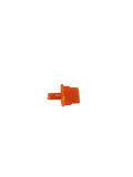 Orange PS5 Option Taste Ersatzknopf Seitenansicht