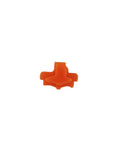 Orange PS5 PS Taste blank ohne Logo auf weißem Hintergrund