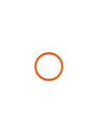 Orangefarbener Kunststoffring für PS5 Analogsticks mit konzentrischer Struktur