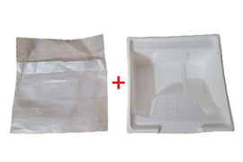 Originale Sony Verpackungseinlage aus Karton und transparenter Kunststoffbeutel für PS5 Controller