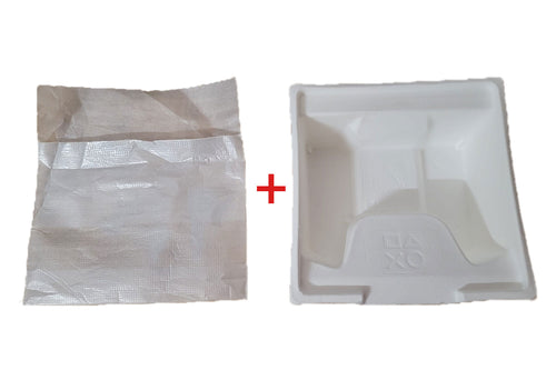 Originale Sony Verpackungseinlage aus Karton und transparenter Kunststoffbeutel für PS5 Controller