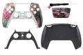 PS5 Controller Gehäuse Set mit GTA IV Design Frontschale und schwarzem Backcase