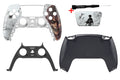 PS5 Gehäuse Set im Attack on Titan Design mit schwarzem Backcase, Touchpad, Mittelstreifen und Schraubenzieher