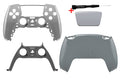 PS5 Gehäuse Set 30th Anniversary grau mit Frontcase Backcase Mittelstreifen Touchpad und Schraubenzieher