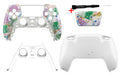 PS5 Controller Gehäuse Set Euro Design mit weißer Rückschale und Touchpad