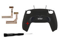 Schwarze PS5 Controller Rückschale mit integriertem 2er Ares V2 Paddle und beiliegendem Schraubendreher