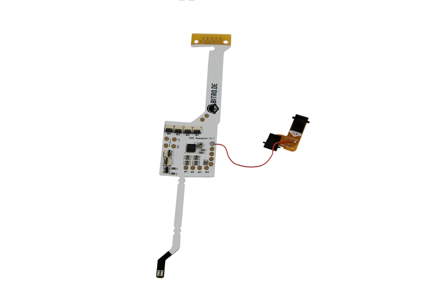 PS5 Remapper Modul gelötet mit Flexkabel und Stecker