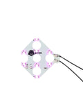 PS5 Steuerkreuz LED Modul lila mit Kabeln auf weißer Leiterplatte