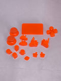 PS4 Tastenset Orange 15 teilig komplett JDM040-055
