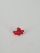 Rote PS5 Home Taste mit PlayStation Logo auf weißem Hintergrund