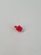 Rote PS5 Share Taste aus Kunststoff mit seitlichem Führungsstift