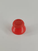 Roter PS5 Analogstick mit geriffeltem Rand und mattem Finish