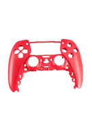 Rotes PS5 Frontgehäuse mit matter Oberfläche und Aussparungen für Tasten und Analogsticks