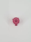 Runde transparente PS5 Kreis Taste in Pink mit hellrosa Symbol