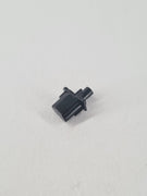 Schwarze originale PS5 Option Taste als Ersatzteil mit seitlichem Betätigungsstift