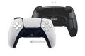 Weißer PS5 Controller mit schwarzer Grip Rückschale und Paddles
