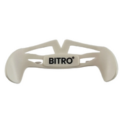 Weißes Ares V2 Paddle aus Spritzguss mit BITRO Logo für PS5 Controller