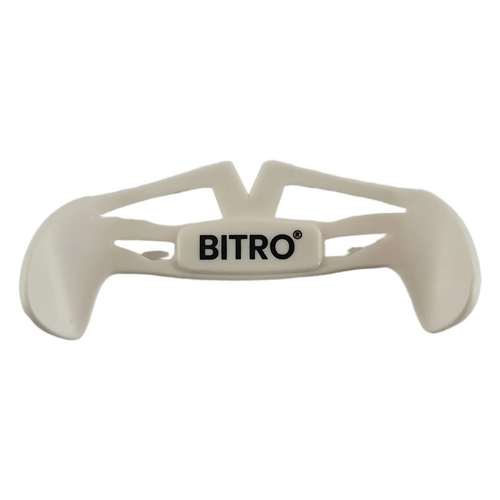 Weißes Ares V2 Paddle aus Spritzguss mit BITRO Logo für PS5 Controller