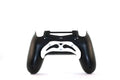 Weißes PS4 Hammerhead Paddle mit schwarzen Tastenflächen am PS4 Controller