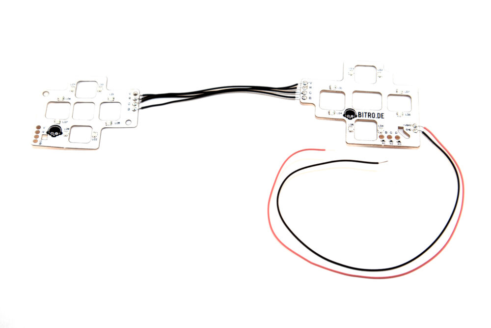 ps4 ps5 led mod kit button light only bitro rot gruen blau leds umbau kit einfach